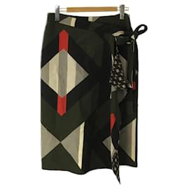 Fendi-Fendi / Wrap skirt / Wool / GRN / Total pattern-Green