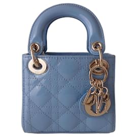 Dior-Lady Dior bolsa micro-Azul