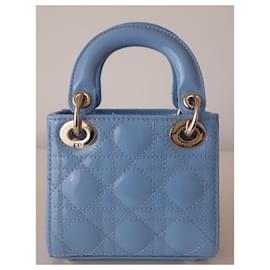 Dior-Microbolso Lady Dior-Azul
