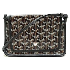 Goyard-NEUF SAC A MAIN GOYARD POCHETTE PLUMET BANDOULIERE TOILE MONOGRAMME POUCH BAG-Noir