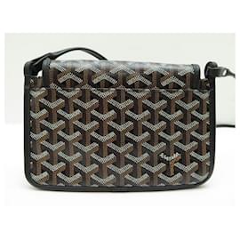 Goyard-NEU GOYARD HANDTASCHE PLUMET POUCH POUCH BANDOULIERE CANVAS MONOGRAMM POUCH BAG-Schwarz