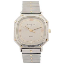 RELÓGIO VINTAGE PEQUIGNET OCTOGONAL 29RELÓGIO MM QUARTZO OURO E AÇO Prata