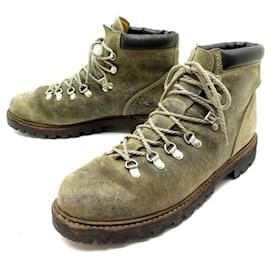 Paraboot-SHOESPARABOOT BOOTS AVORIAZ 10 44 BROWN SUEDE HIKING BOOTS-Brown