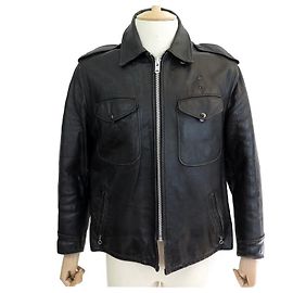 JACKET PERFECTO BY SCHOTT BROS BLACK LEATHER JACKET 48 M BLACK LEATHER JACKET Black