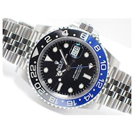 Rolex-ROLEX GMT MasterII black/ blue bezel 126710BLNR Mens-Black