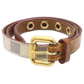 Louis Vuitton-LOUIS VUITTON Damier Azur Ceinture PM Belt LV Auth ar6160-Altro