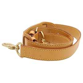 Louis Vuitton-LOUIS VUITTON Leather Adjustable Shoulder Strap For Keepall Beige LV Auth ro177-Beige
