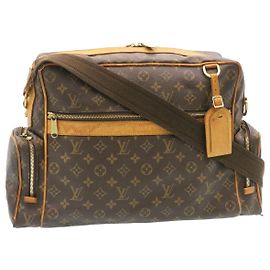 LOUIS VUITTON Monogram Sac Squash Shoulder Bag M92967 LV Auth 28309 Other