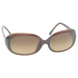 Fendi-FENDI Zucchino Sunglasses Brown Auth 28595-Brown