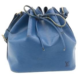 Louis Vuitton-LOUIS VUITTON Epi Petit Noe Sac à Bandoulière Bleu M44105 LV Auth ds423-Bleu