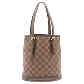 Louis Vuitton-LOUIS VUITTON Damier Ebene Marais Bucket Shoulder Bag N42240 LV Auth lt169-Other