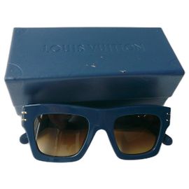 LOUIS VUITTON Square sunglasses LV BLADE Blue Mint condition Blue