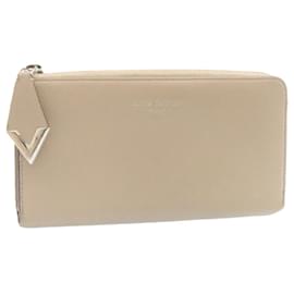 Louis Vuitton-LOUIS VUITTON Portefeuille Comet Wallet Kashmir Leather Galet M60147 Auth pt232-Beige,Other