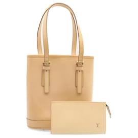 Louis Vuitton-LOUIS VUITTON Nomad Bucket PM Shoulder Bag Beige M85001 LV Auth knn075-Beige