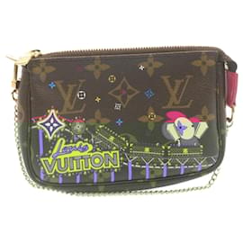 Louis Vuitton-LOUIS VUITTON Monogram Vivienne Mini Pochette Accessoires M69752 auth 28624-Other