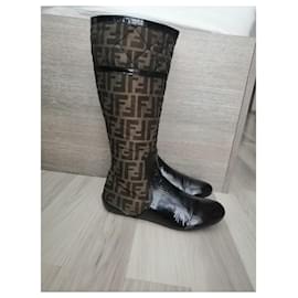 Fendi-Boots-Brown