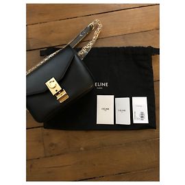 Borsa Céline Classic C in pelle nera Nero
