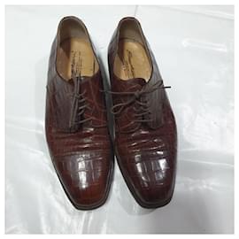 Santoni-Lace ups-Brown