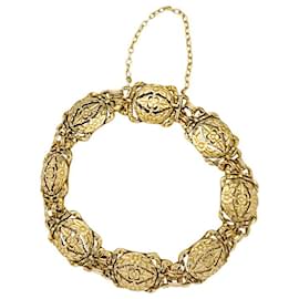 inconnue-Yellow gold bracelet with Louis XVI style links.-Other