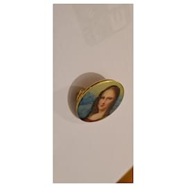 Autre Marque-broche Mona Lisa-Azul