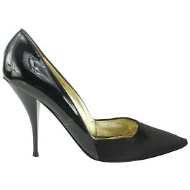 Vicini size 39 Escarpins noirs vernis x satin 2V1209 Autre