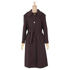 Fendi-Vintage Fendi long coat with belt outer ladies brown size I40 (equivalent to M)-Brown