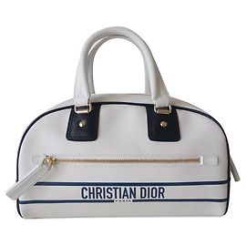 Bolsa Dior Vibe Branco Azul marinho
