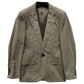 Lanvin-Giacca blazer in cotone-Verde chiaro