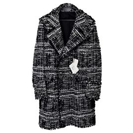 abrigo de tweed Balmain Negro
