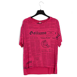 John Galliano-FUCHSIA NEWSPAPER EN36/38-Pink