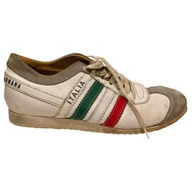 Dolce & Gabbana-Italia sneakers-White,Red,Green