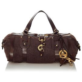 Chloé Bolsa de couro equipada Chloe Brown Kerala Marrom Castanho escuro