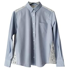 Sacai-Tops-Eggshell,Light blue
