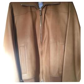 Loewe-Light leather jacket-Light brown