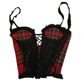 Moschino Cheap And Chic-Bustier tartan Moschino Cheap & Chip-Multicolore