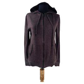 Cardigan com capuz Zadig & Voltaire Castanho Lã Merino M Marrom