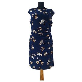 Robe à fleurs Ralph Lauren Bleu Bleu Multicolore