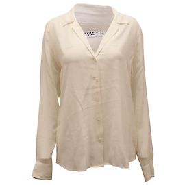 Equipment Adalyn Button Down Blouse in White Silk White