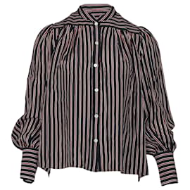 Frame Denim Camicia a Righe Frame Chloe in Seta Multicolor Multicolore