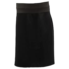 Akris Punto-Akris Punto High-Waist Pencil Skirt in Black Viscose-Black