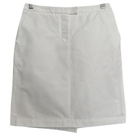Minigonna Max Mara bianca in cotone Bianco