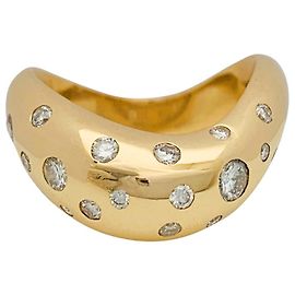 FRED-Ring, "Hektisch", gelbes Gold, Diamanten. Andere