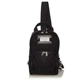 Givenchy Black Canvas Backpack Black