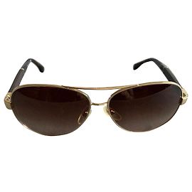 Chanel Sonnenbrille Pilotenmodell Gold Gold hardware