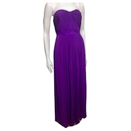 Coast-Impresionante vestido de noche sin tirantes de COAST-Púrpura