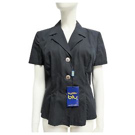 Byblos Giacca vintage in cotone Nero