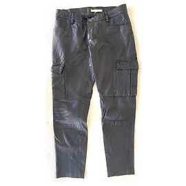 Maje matte schwarze lederhose Schwarz