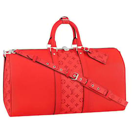 Louis Vuitton-LV Keepall taigarama neuf-Rouge