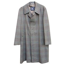 Burberry men's vintage t coat 52 Grey