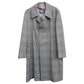 Burberry-Burberry men's vintage t coat 52-Grey